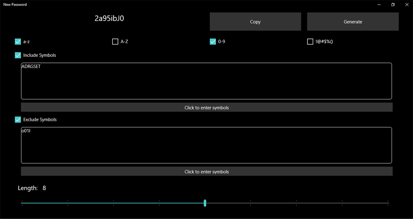 #1. New Password (Windows) 由: Sergej Sandovenko