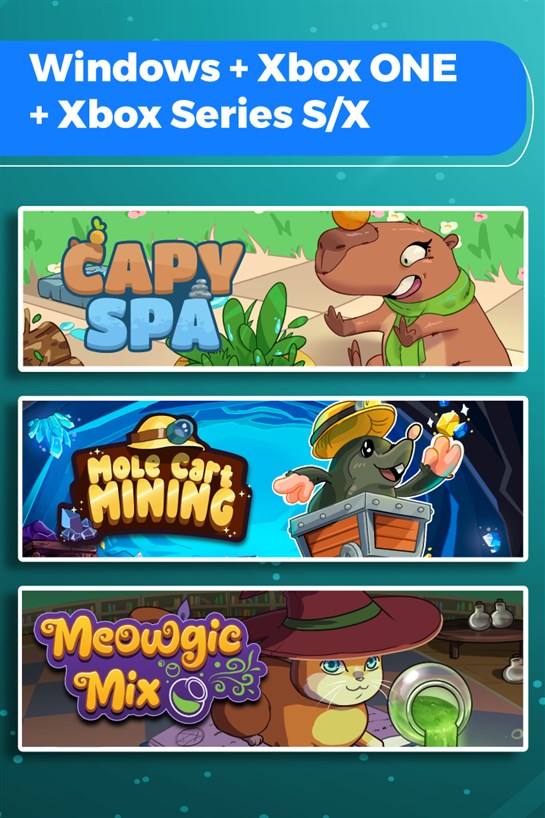 Capy Spa + Mole Cart Mining + Meowgic Mix (Bundle) のボックス ショット