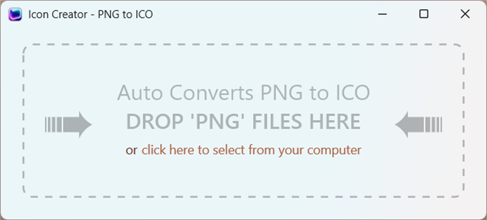 Icon Creator - PNG to ICO (Windows) بواسطة: Duckhead Software