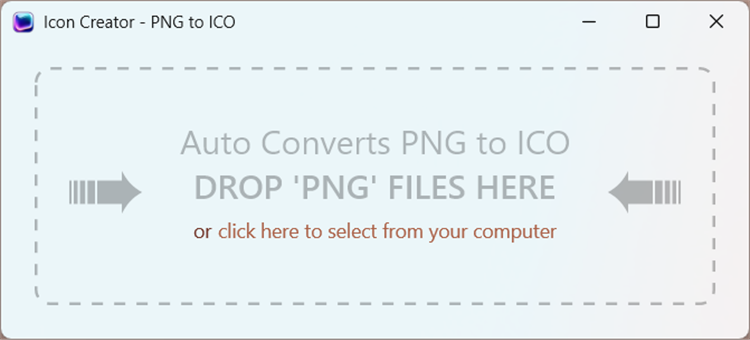 Icon Creator - PNG to ICO - PC - (Windows)