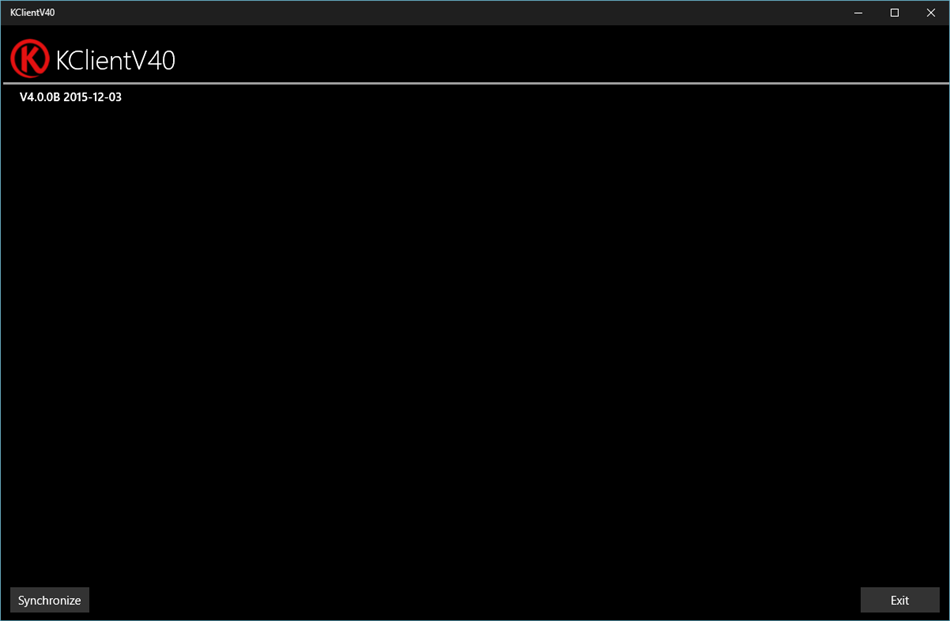 KClientV40 (Windows) 由: SysDev LDA