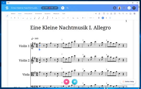 Flat - Music notation editor screenshot 1