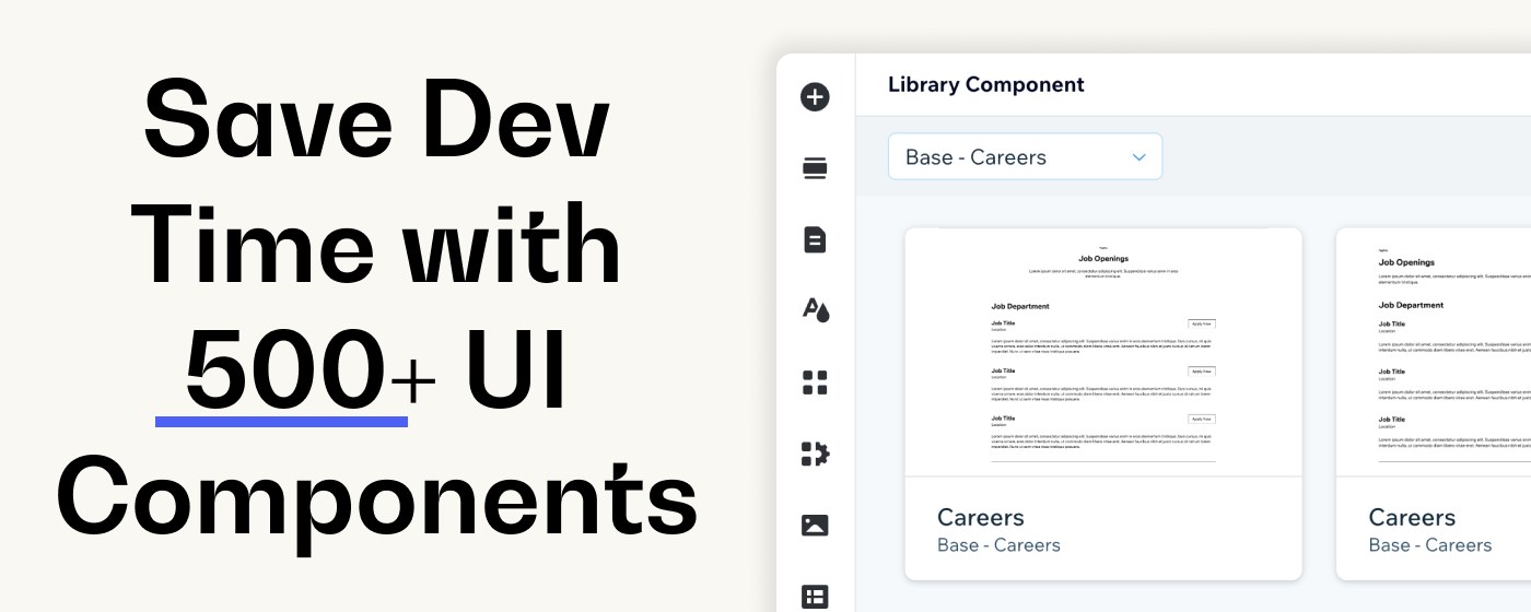 Library - UI Components for Wix marquee promo image