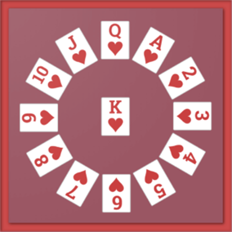 cardgames.io / Clock Solitaire - Gameplay 