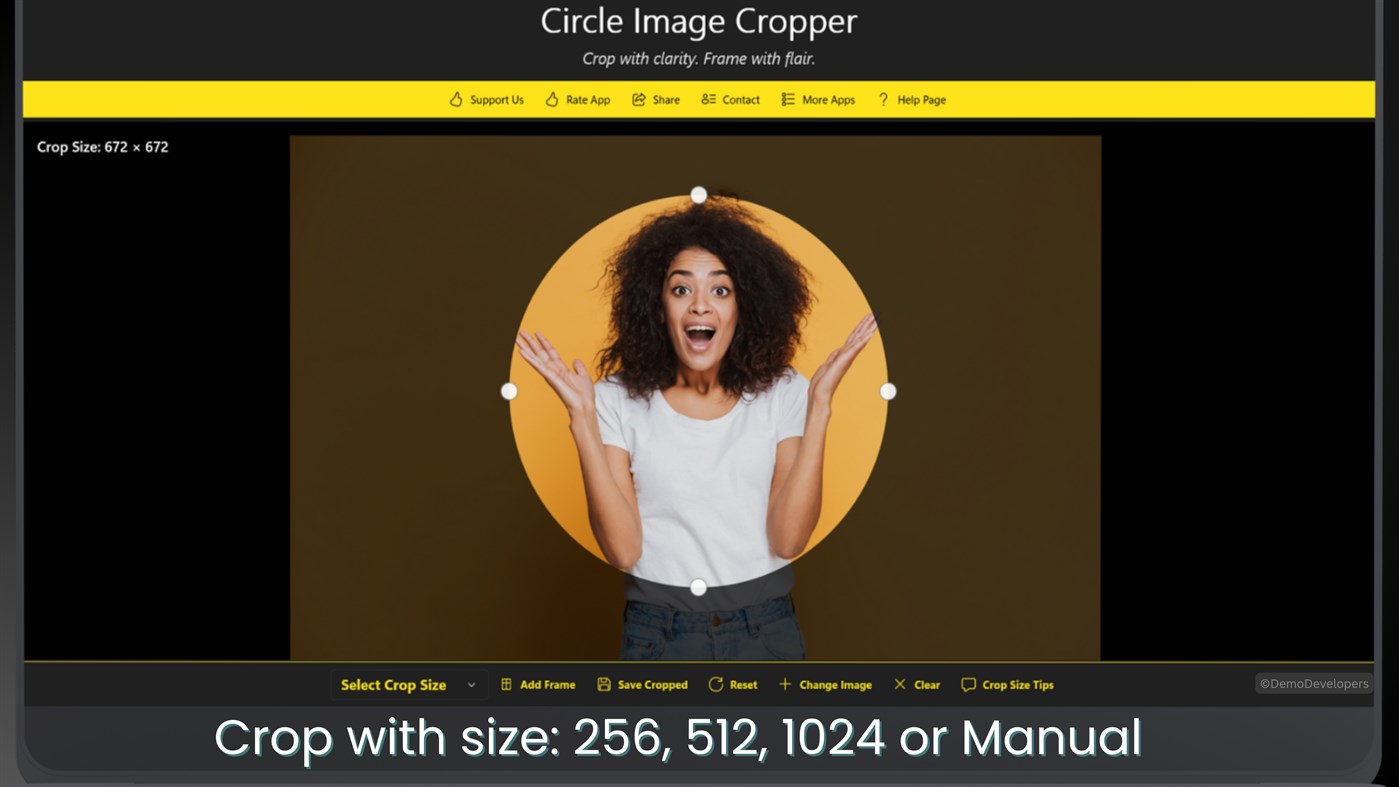 #2. Circle Image Cropper — Crop Images into a Circular Shape on Windows (Windows) By: Demo Developers