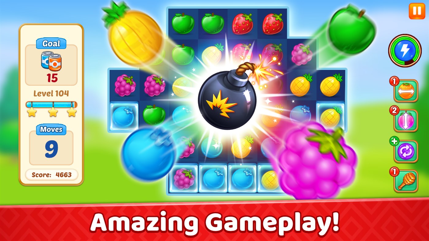 #5. Gummy Paradise: Match 3 Games (Windows) 由: RV AppStudios