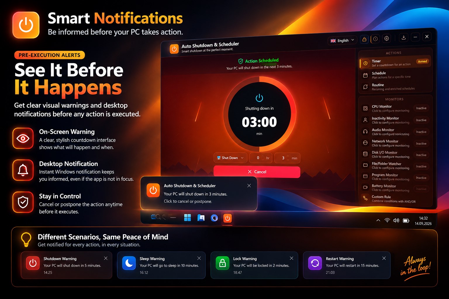 Auto Shutdown & Scheduler screenshot
