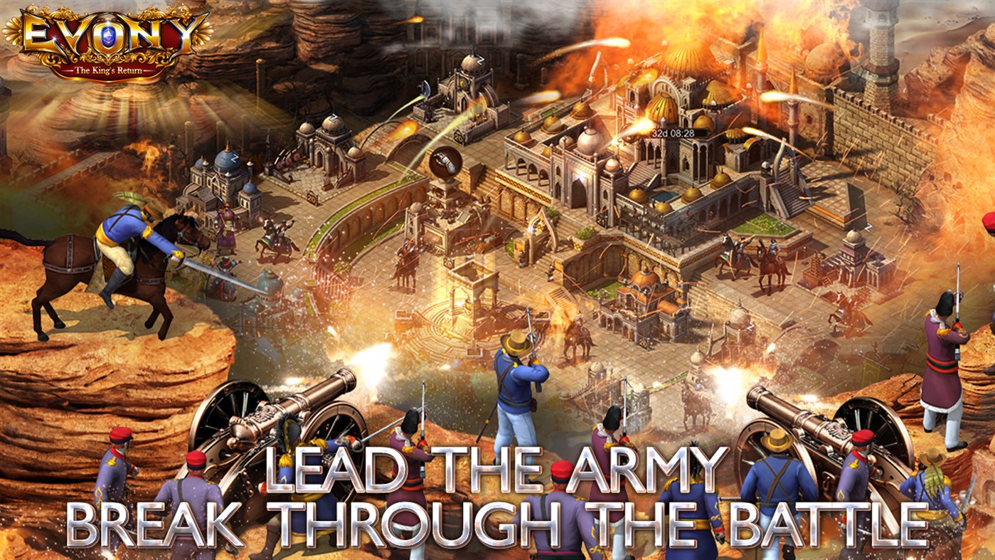 #1. Evony: The King's Return (Windows) โดย: MIRACLE GAMES INC.