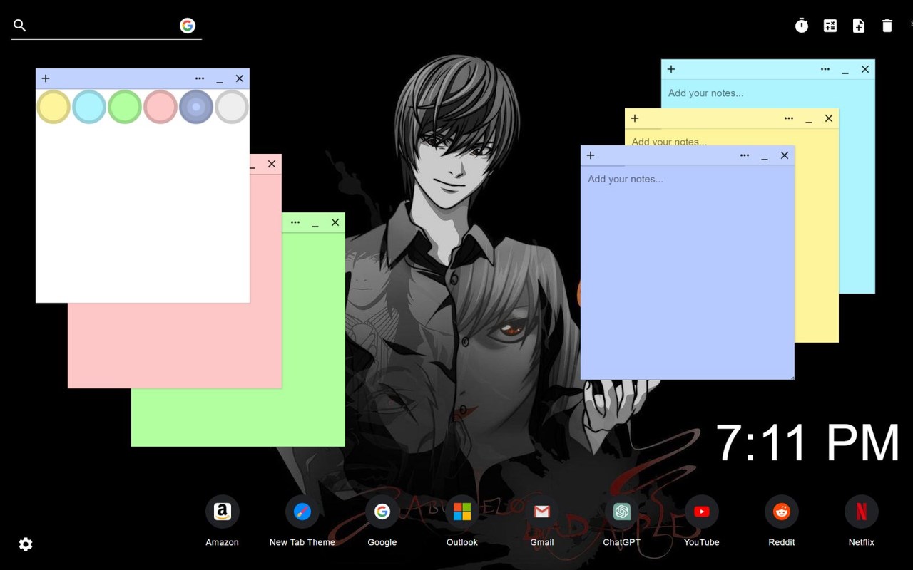 Death Note Wallpaper New Tab