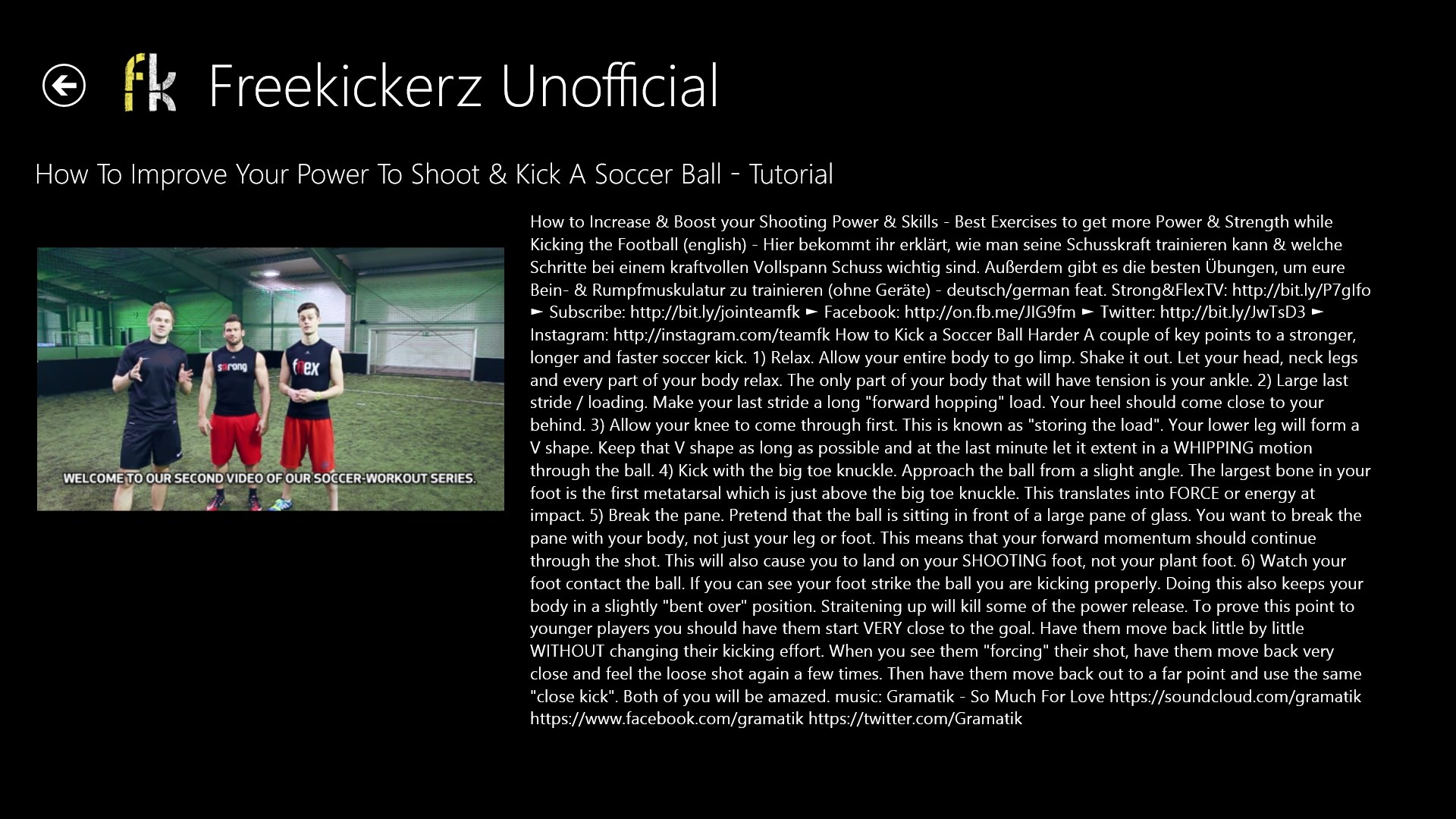 Freekickerz Unofficial - Microsoft Apps