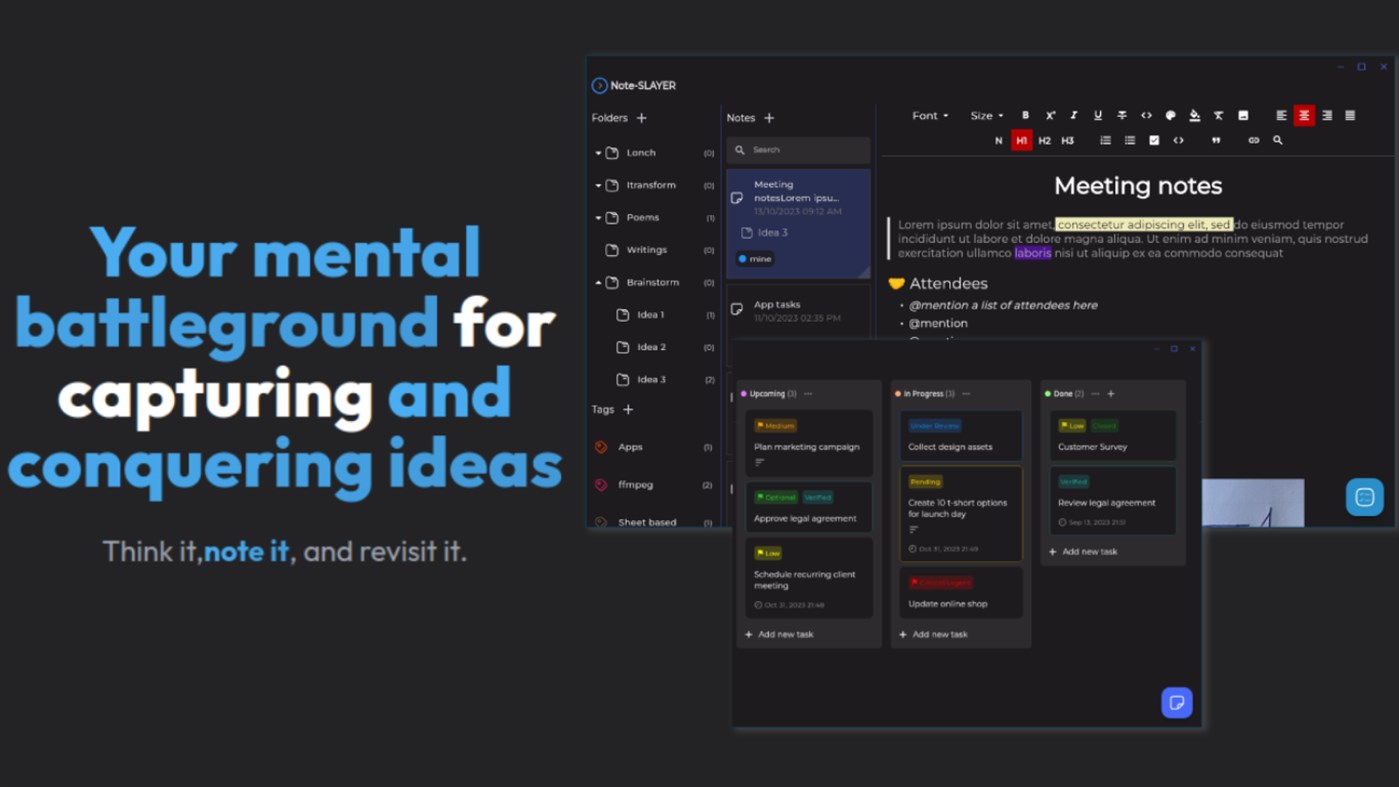 #1. Note-SLAYER (Windows) 来自: X-SLAYER