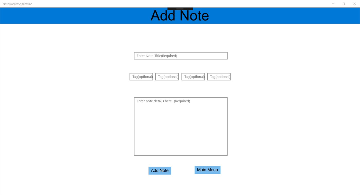 #2. NoteTrackerApplication (Windows) Göre: Tim_Cassidy