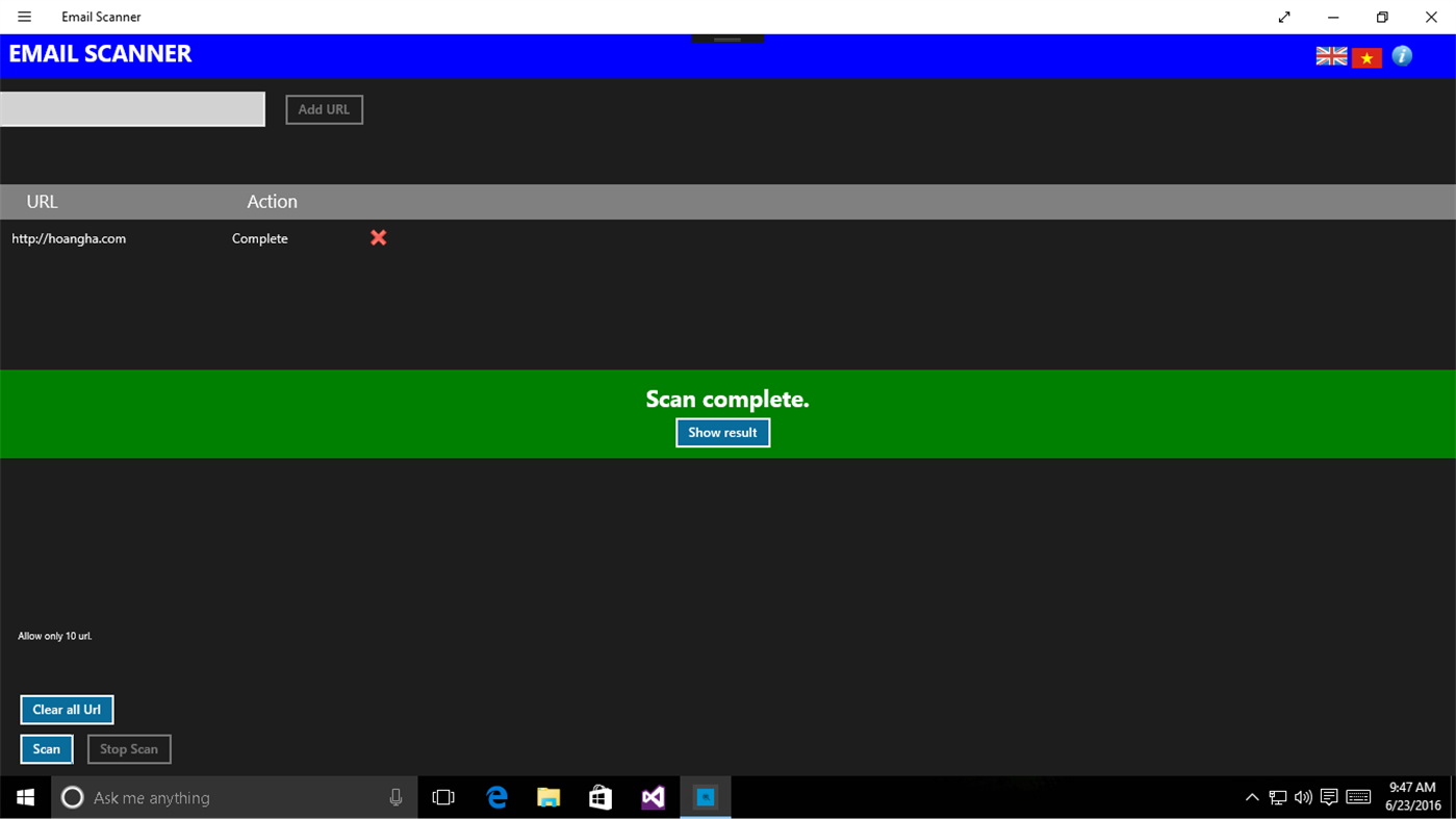 #2. Email Scanner (Windows) 由: hoangdangal