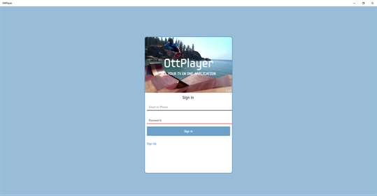 OttPlayer screenshot 1