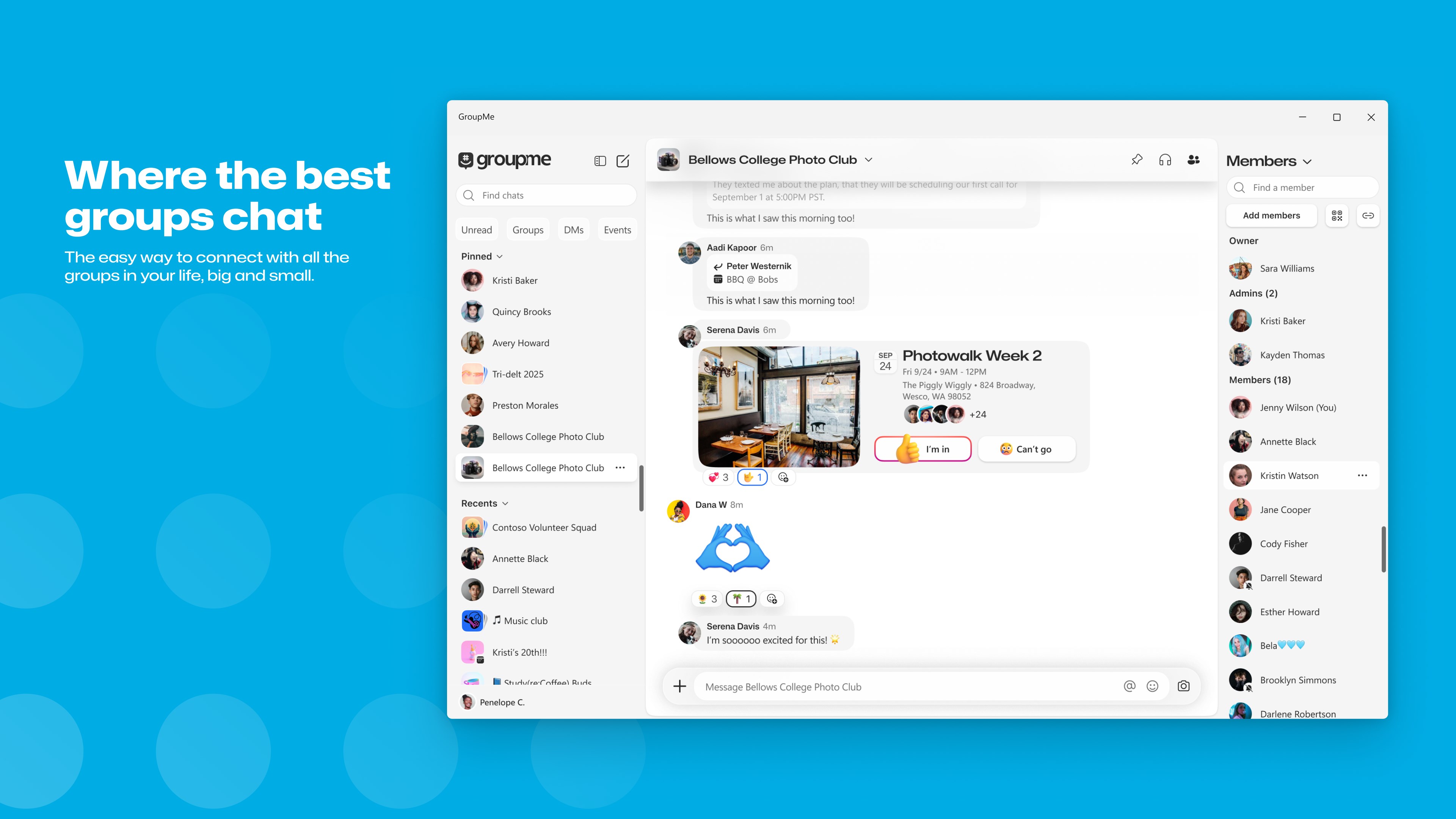 GroupMe screenshot
