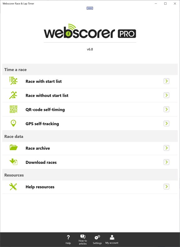 #1. Webscorer Race & Lap Timer (Windows) De: Webscorer Inc.