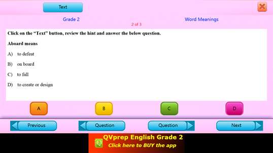 QVprep Lite Learn English Grade 2 screenshot 4