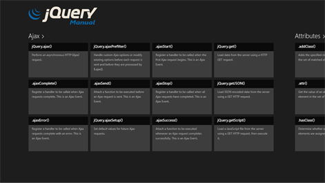 jQuery Manual Screenshots 1