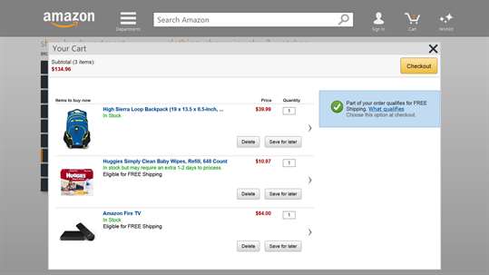 Amazon Shopping App for Lenovo screenshot 3