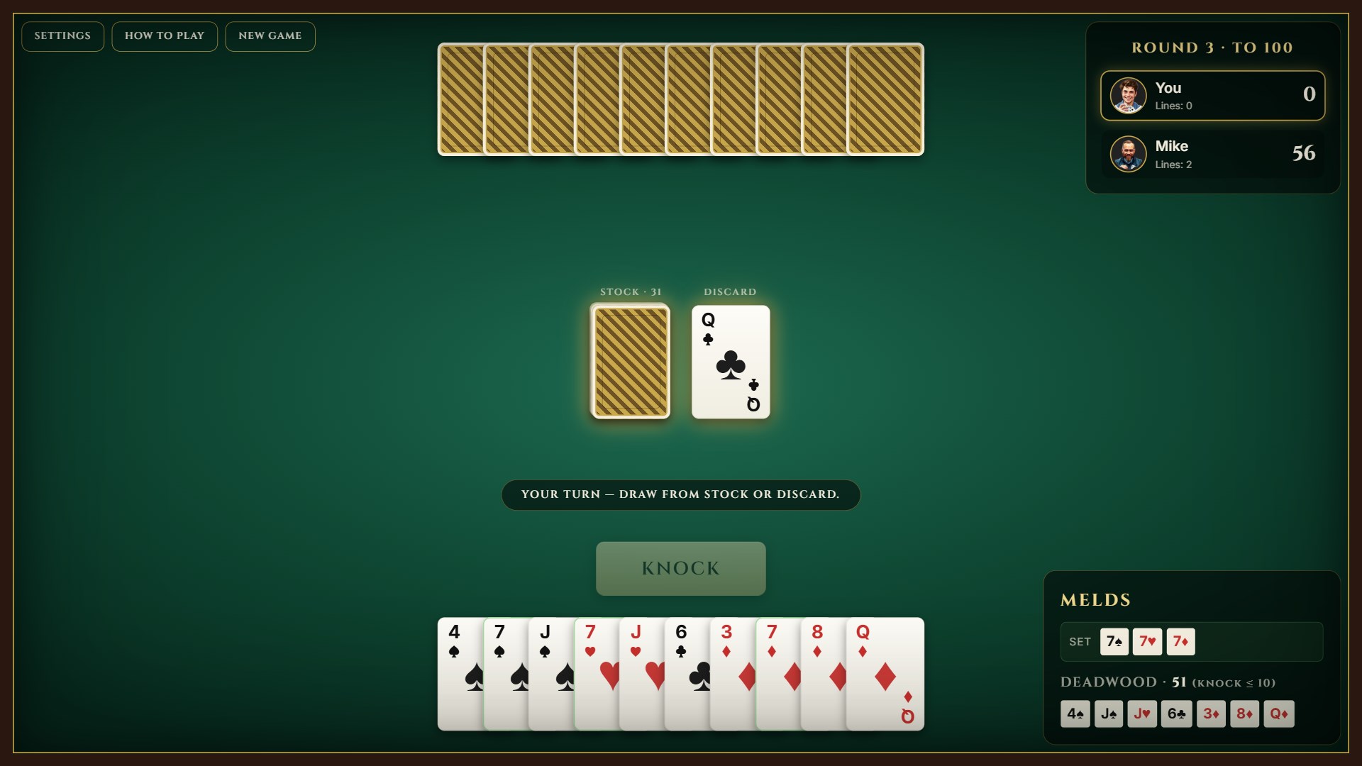 Gin Rummy MustHave screenshot