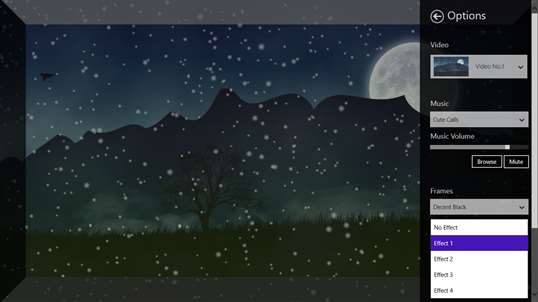 Animated snow scenery free screenshot 4