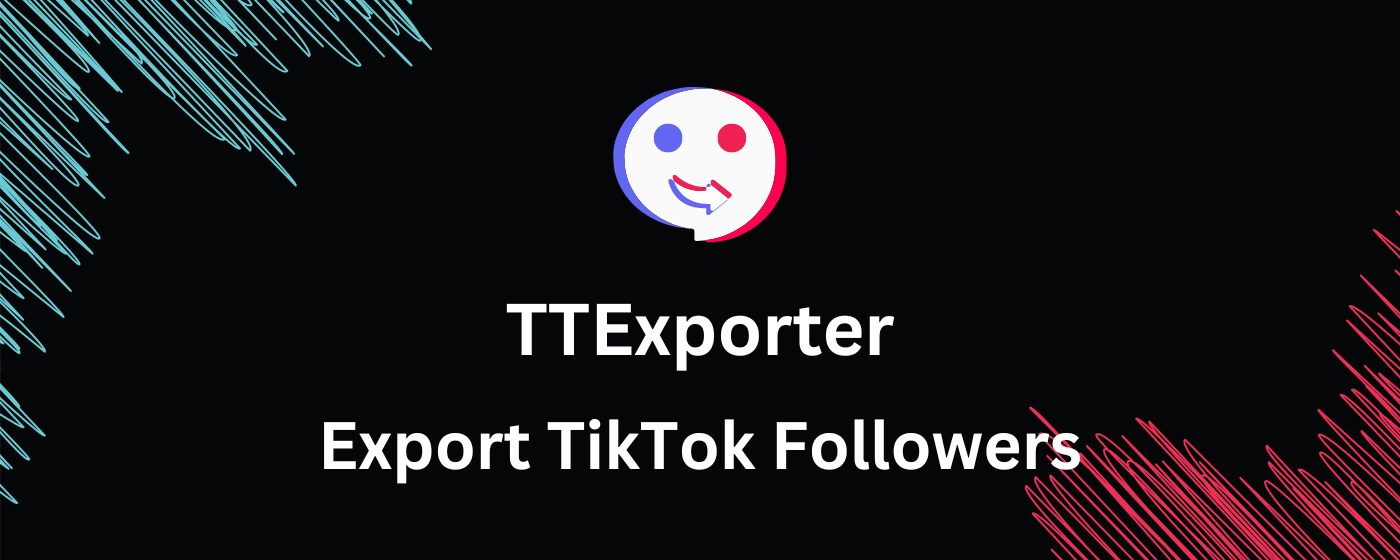 TTExporter - Export TikTok Followers marquee promo image