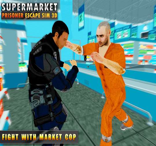 Supermarket Prisoner Escape Sim 3D screenshot 3