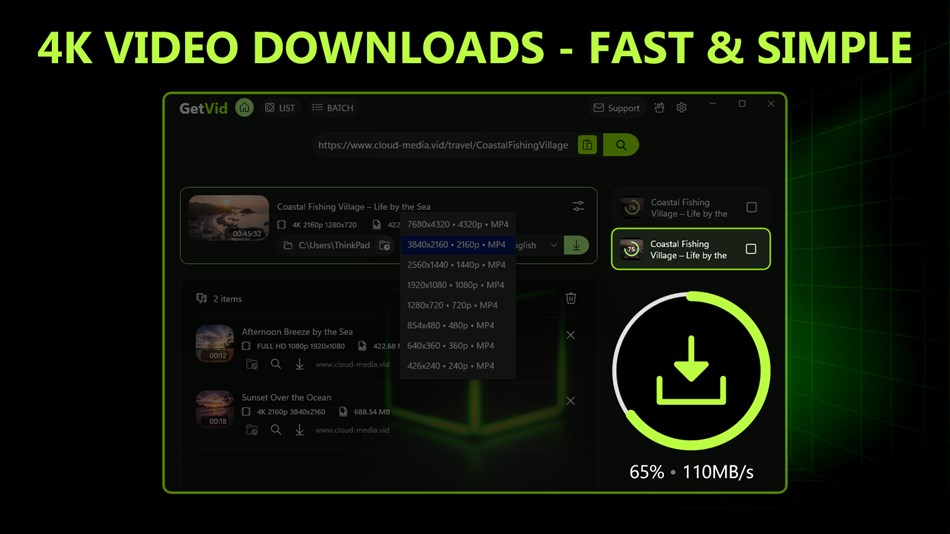 Video Downloader 4K - Bulk GetVid (Windows) — Price History & Similar ...