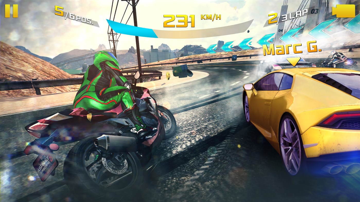 #6. Asphalt 8: Airborne (Windows) بواسطة: GAMELOFT SA