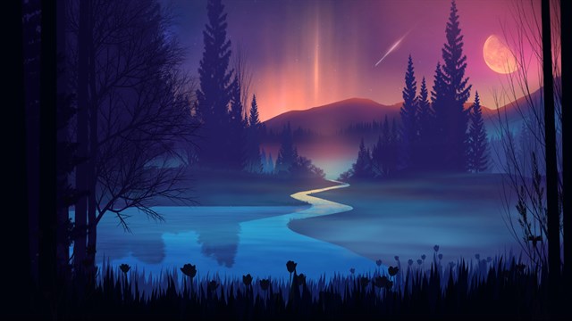 AAA Dynamic Scenes - Midnight Countryside Dynamic Scene screenshot 1