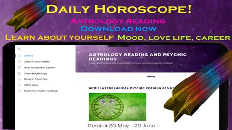 Gemini daily horoscope - Astrology psychic reading Screenshots 1