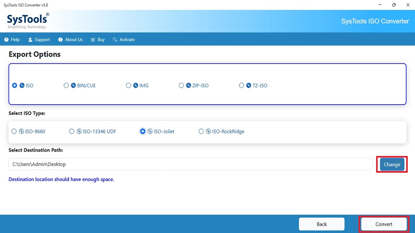 SysTools ISO Converter screenshot
