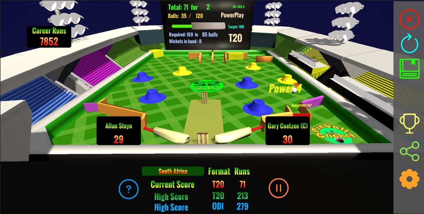 #6. Cricket Twenty20 : Pinball Challenge (Windows) By: FiveTwo Interactive