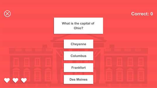 U.S. Capitals Quiz screenshot 2