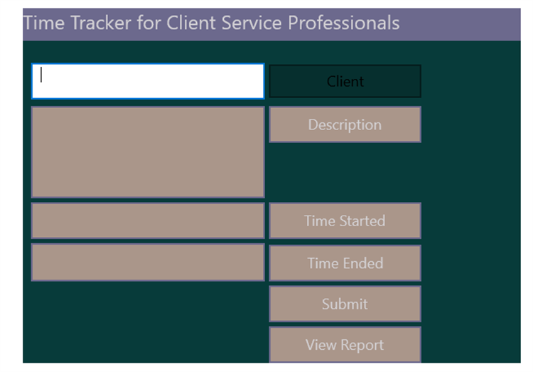 Time Tracker for Client Service Professionals - PC - (Windows)