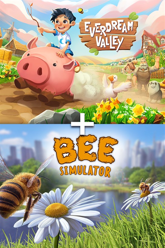 Boxaufnahme von Bee Simulator + Everdream Valley
