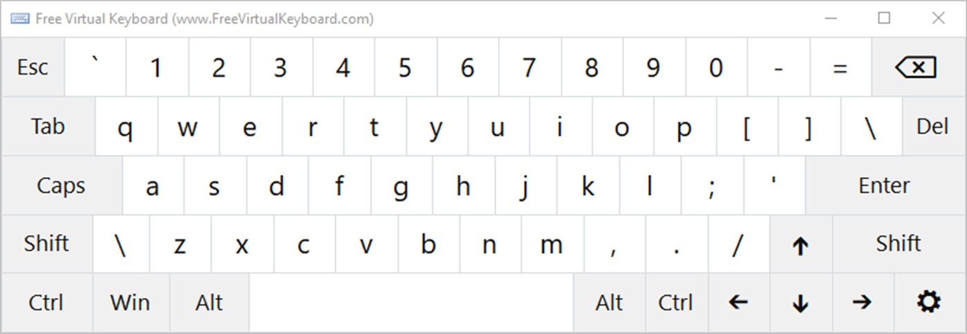 #6. Free Virtual Keyboard (Windows) Ved: Comfort Software Group