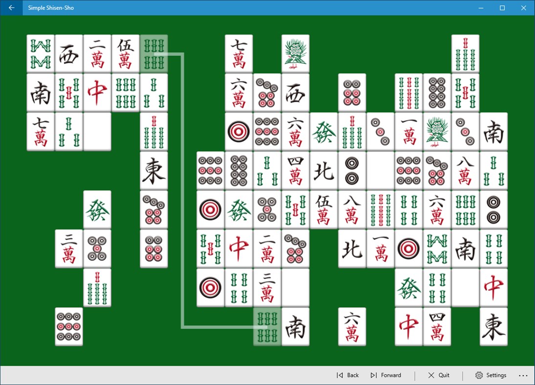 #4. Simple Shisen-Sho : Mahjong Puzzle (Windows) Podle: analogsoft