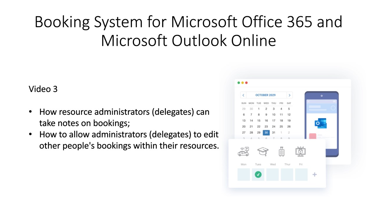 Booking for MS Office 365 and MS Outlook