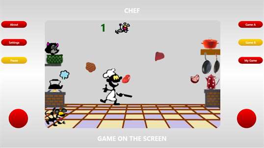 Game on the screen: Chef screenshot 1