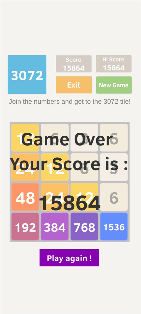 2048 odd numbers 3+3 max — 5
