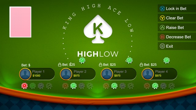 Casino High Low screenshot 3