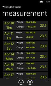 Weight/BMI Tracker screenshot 4