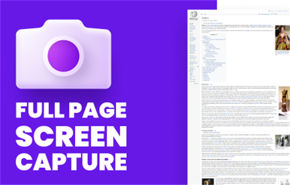 Full page screen capture