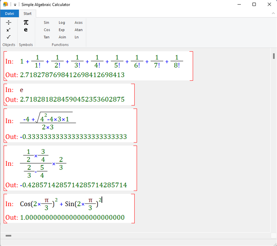 Simple Algebraic Calculator (Windows) By: REZEK für Computerspiele