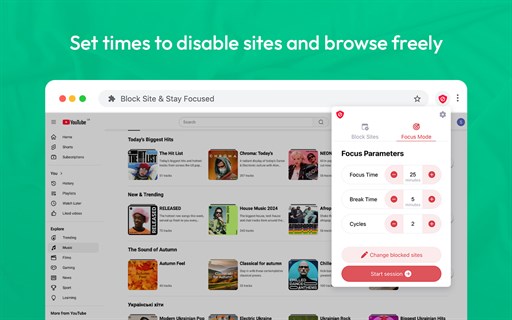 Block Site: Website Blocker & Focus Mode Extension