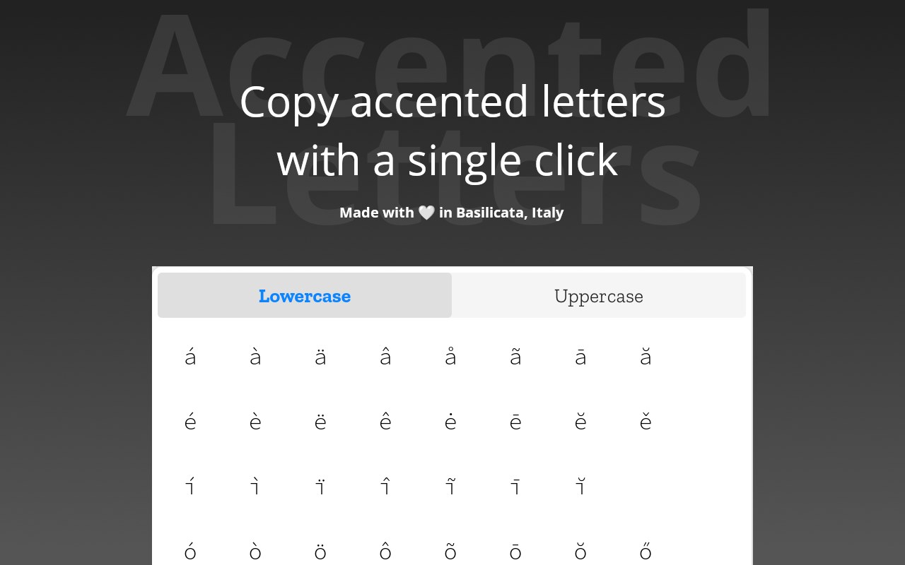 Accented Letters