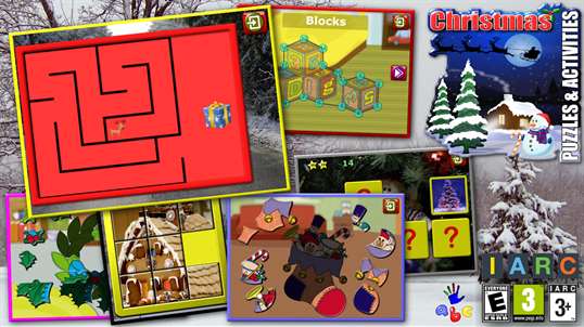 Kids Christmas Activites and Puzzles for preschool children screenshot 1
