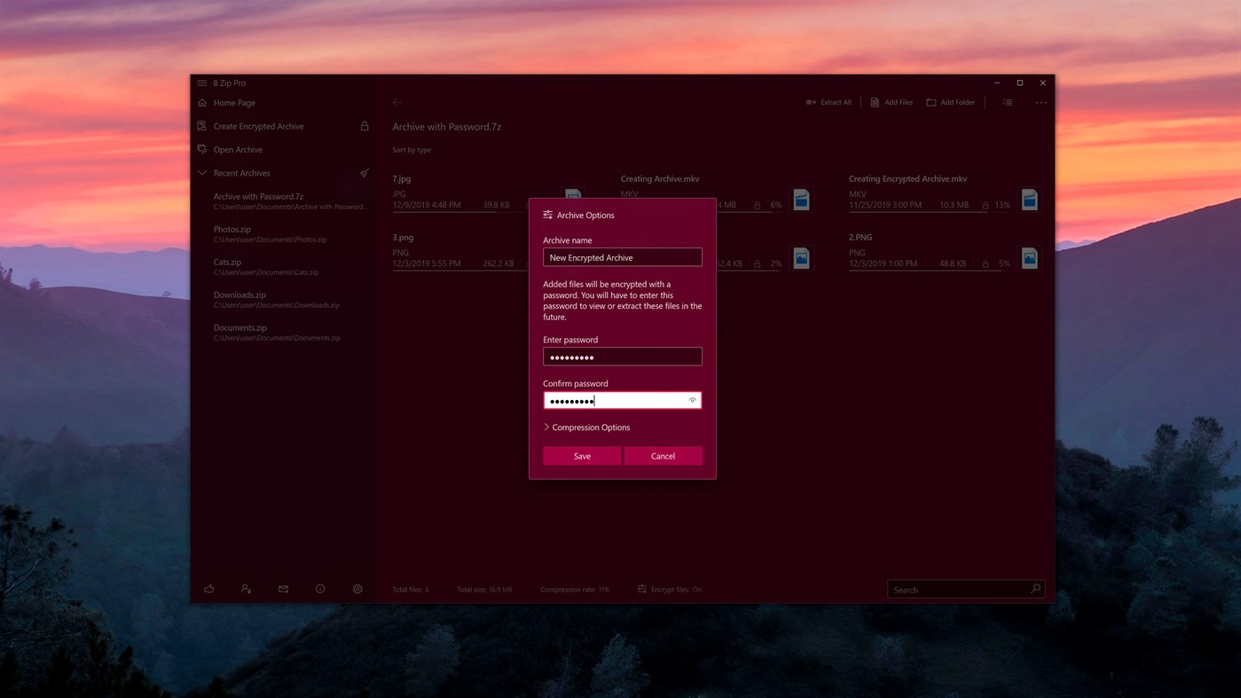 #6. 8 Zip Pro - advanced archiver (Windows) От: Finebits OÜ