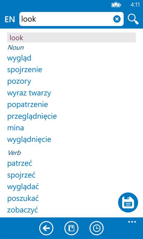 Polish English dictionary ProDict Screenshots 2